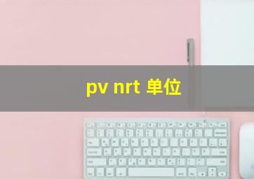 pv nrt 单位